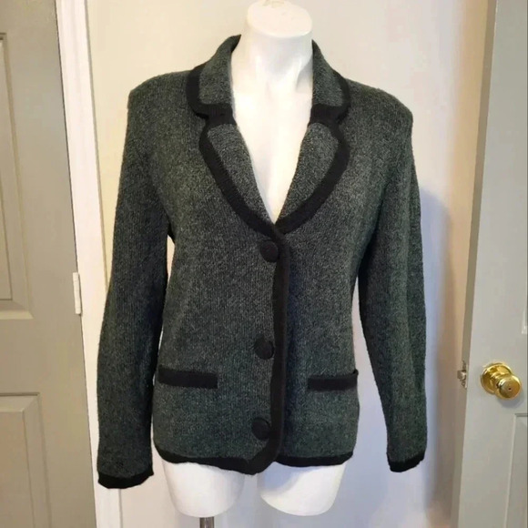 Peruvian Alpaca Collection Baby Alpaca Button Down Cardigan/Blazer Made In Peru - Picture 1 of 11